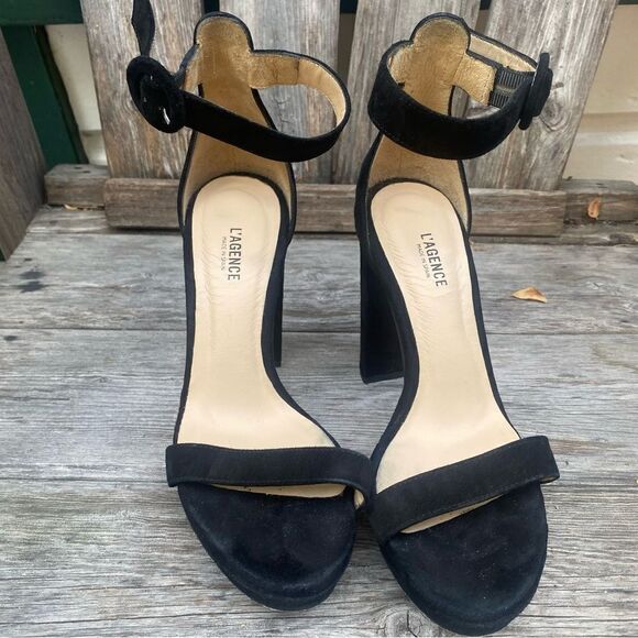 L'AGENCE's Cecile sandals in black size EU35 - Picture 2 of 14